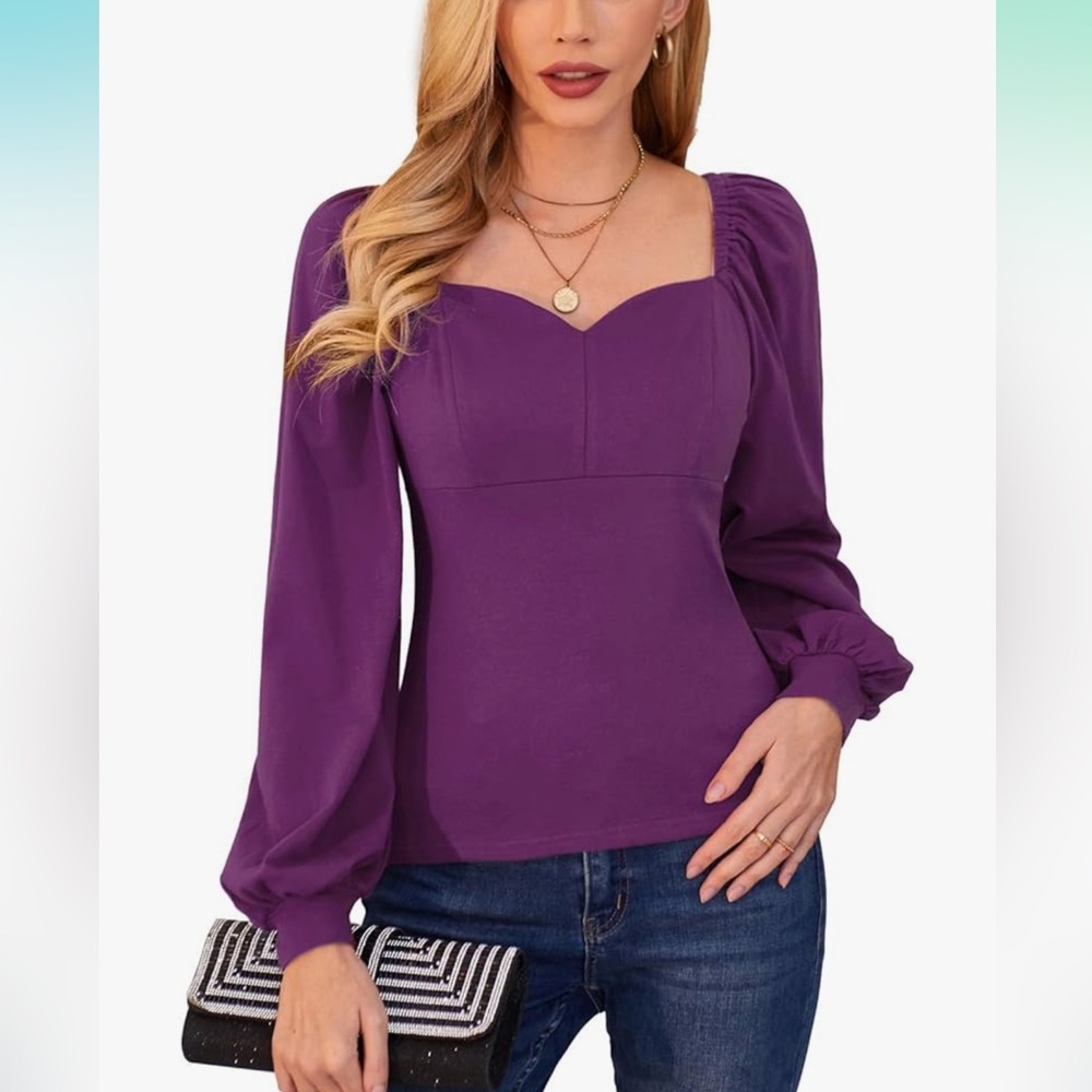 Amazon NWOT - Elegant Purple Women's Top
